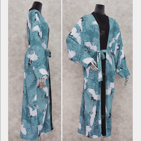 💕Sale💕”Crane”duster/robe/kimono - Picture 7 of 13